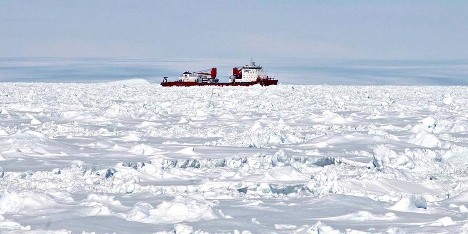 Der Chinesische Eisbrecher «Xue Long» war als erster zur Stelle, konnte sich der «MV Akademik Shokalskiy» aber nur bis auf 10 Seemeilen nähern.