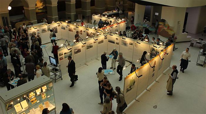 Die Eröffnung der Sonderausstellung «Quer durchs Grönlandeis – 100 Jahre Schweizer Grönlandforschung» am 14. Juni 2012 bei focusTerra. Bild: Peter Nievergelt